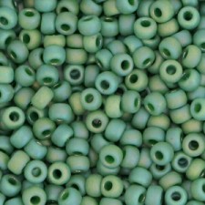 Miyuki rocailles Perlen 8/0 - Opaque glazed frosted turtle green 8-4699